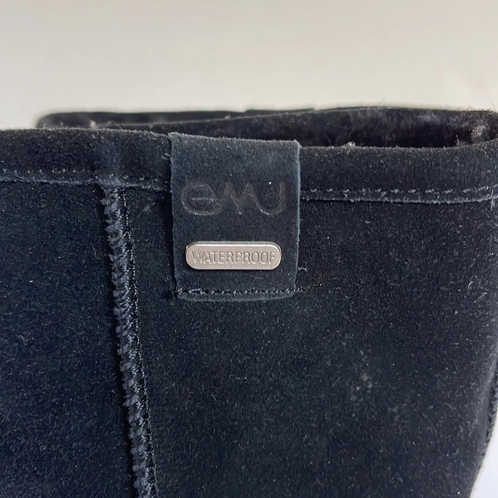 Emu Black Suede Paterson Lo Ankle Boots